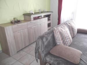 Kuchyň nebo kuchyňský kout v ubytování Ferienwohnung Feist