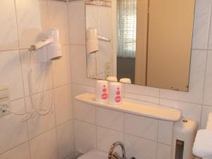 Koupelna v ubytování Hotel Wacker