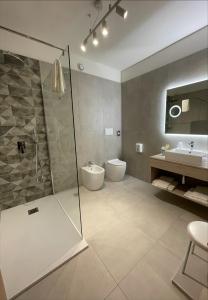 Koupelna v ubytování Hotel Petrarca