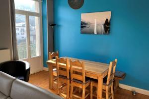 Posezení v ubytování Bright nest with mountain view in Gérardmer