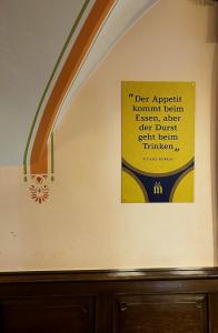Ein Zertifikat, Auszeichnung, Logo oder anderes Dokument, das in der Unterkunft Brauereigasthof zur Münz seit 1586 ausgestellt ist