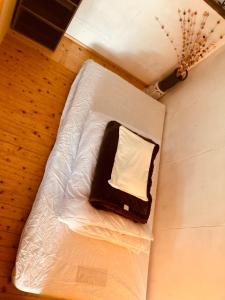 日南市にあるGuesthouse Nichinan - Vacation STAY 46738vの小さなベッド(上に枕付)
