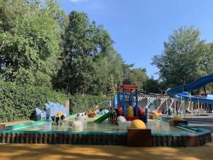 Bazén v ubytování Te Huur: leuke 4-persoons Stacaravan op top locatie! nebo v jeho okolí