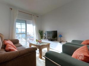 Χώρος καθιστικού στο APARTAMENTO LOS BATELES - Frente a la playa