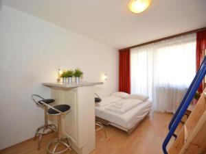 Posteľ alebo postele v izbe v ubytovaní Studio Leif by Interhome