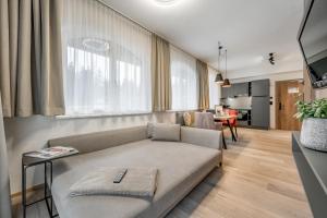 Kuchyň nebo kuchyňský kout v ubytování Appartements Perberschlager