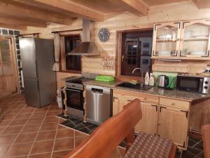 Η κουζίνα ή μικρή κουζίνα στο Holiday Home U Jezírek by Interhome