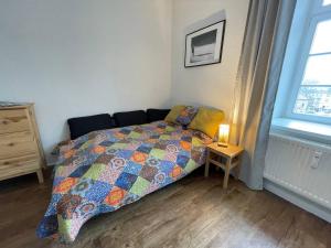 Postel nebo postele na pokoji v ubytování Bergblick Apartment Sächsische Schweiz