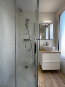 Koupelna v ubytování Gite Clos Allegria Amboise, Châteaux de la Loire + 37 fotografií