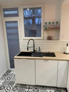 Kuchyňa alebo kuchynka v ubytovaní Appartement du lion