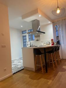 Kuchyňa alebo kuchynka v ubytovaní Appartement du lion
