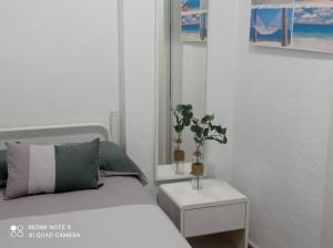 Postel nebo postele na pokoji v ubytování Apartamento playa