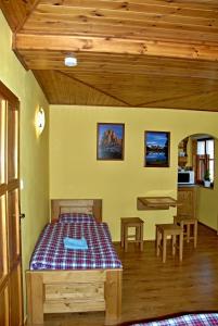 TV a/nebo společenská místnost v ubytování Pension Cortina