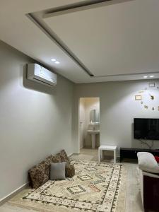 利雅德的住宿－Riyadh Salman Villa فيلا，带沙发和电视的客厅