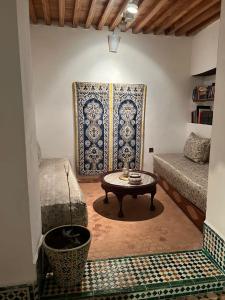 Letto o letti in una camera di Dar Tetuania