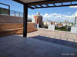 a balcony with a view of a city at BL CALLE CATAMARCA in Corrientes