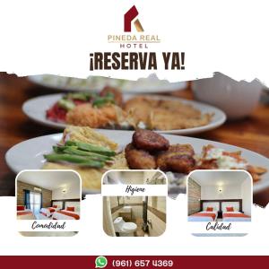 a collage of pictures of food on a table at Pineda Real HOTEL in Tonalá +18 photos