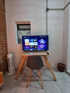 En tv och/eller ett underhållningssystem på Casa Hostal La Esperanza de Don Alfonso