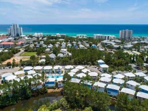 an aerial view of a resort near the ocean at Bungalows at Seagrove #132 - Kruks Fanta Sea in Seagrove Beach