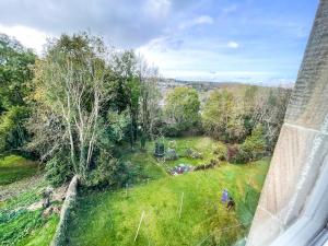 an aerial view of a garden from a house at Osborne Place in Rothesay