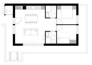 Κάτοψη του Polaris appartement 2