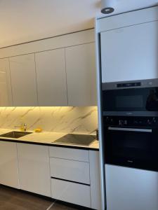 Kuchyň nebo kuchyňský kout v ubytování Appartement Wonder 2 au centre de Couvet + 5 fotografií