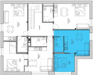 Plán poschodí v ubytovaní Apartmány Hacienda Boží Dar