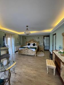 Ami Residence Bucharest Airport,Therme&FREE PARKING Otopeni客房内的一张或多张床位