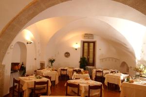 ห้องอาหารหรือที่รับประทานอาหารของ La Locanda di Gino