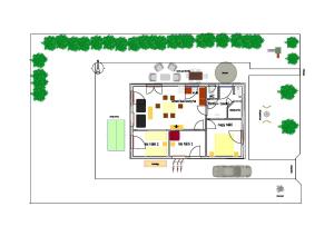 The floor plan of Dunakanyar, Szentendrei sziget Szamóca Vendégház Horány télen nyáron
