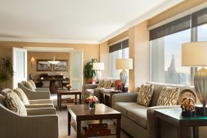 Posezení v ubytování Fairmont Winnipeg