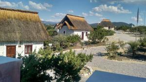 a group of cottages with thatched roofs at Ecoturismo Cabañas La Florida in Cardonal