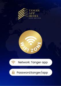 une capture d'écran du logo de l'hôtel de l'aérodrome taylor dans l'établissement Hotel Appartement Tanger, à Tanger