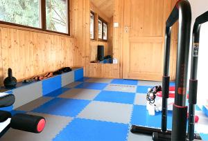 Fitness centrum a/nebo fitness zařízení v ubytování Apartmány a chata MONTANUS
