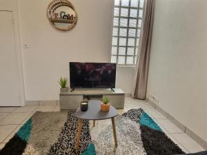 Televízia a/alebo spoločenská miestnosť v ubytovaní Superbe Type 2 - Cosy et Chaleureux