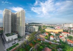 an aerial view of a city with tall buildings at Căn hộ cao cấp The Sóng Vũng Tàu in Vung Tau