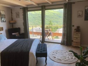 Posteľ alebo postele v izbe v ubytovaní Balcon du Pibeste