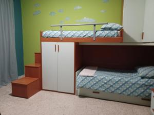 a bedroom with a bunk bed and a bunk bed at Boville Family House in Boville Ernica +28 photos