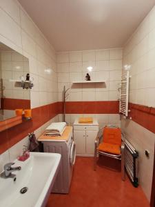 Koupelna v ubytování Apartament nad morzem Diwa