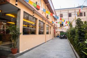 O edifício onde o hotel está situado