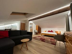 TV a/nebo společenská místnost v ubytování Pension Chalet Andy