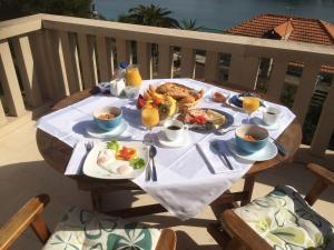 Breakfast options available to guests at Captain's Villa Sokol