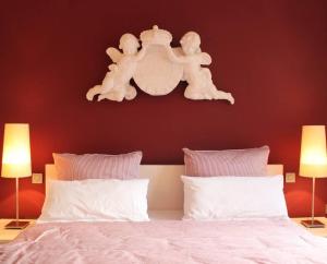 Postel nebo postele na pokoji v ubytování Prinzessin von Friedrichstadt