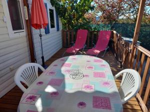 Balkon lub taras w obiekcie Mobil Home Les salins de la gardiole