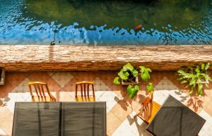 Balkón nebo terasa v ubytování Crystal Inn