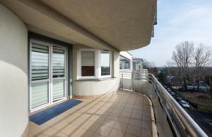 Balkón alebo terasa v ubytovaní MarOks Żółwia Apartment