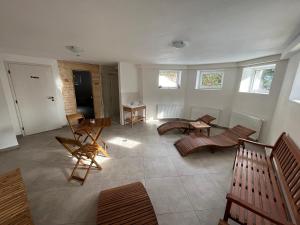 Posezení v ubytování Apartmány Josefáč se saunou