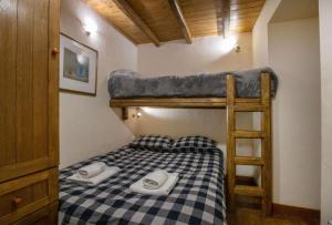 - une chambre avec des lits superposés et une échelle dans l'établissement Arachova Nest in the Village, à Arachova
