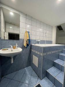 Koupelna v ubytování Francis Apartment - Lázeňské centrum