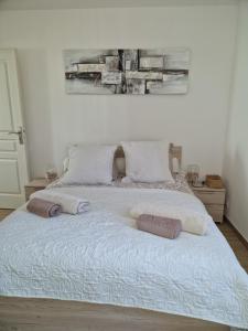 Posteľ alebo postele v izbe v ubytovaní Toulon, soleil et douceur I
